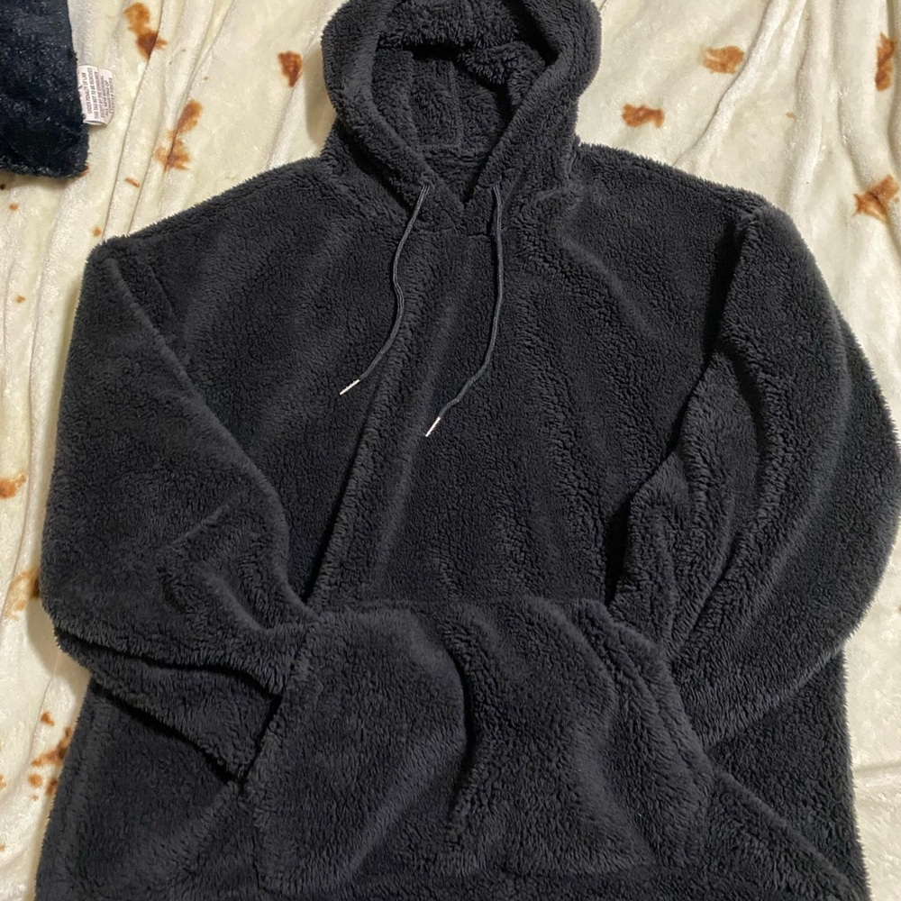 Plush Hoodie - Black XXL